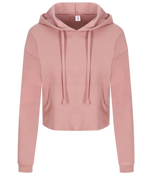 AWDis Girlie Cropped Hoodie - Fire Label