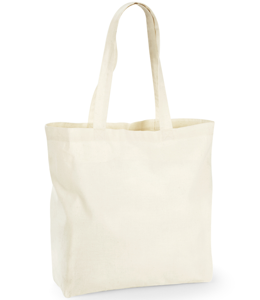 Westford Mill Recycled Cotton Maxi Tote Bag - Fire Label