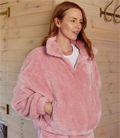 Brand Lab Ladies Fluffy 1/4 Zip Fleece