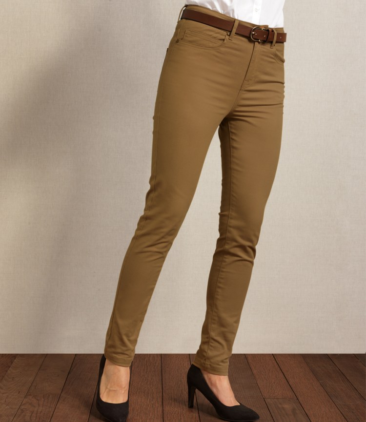 Premier Ladies Performance Chino Jeans - Fire Label