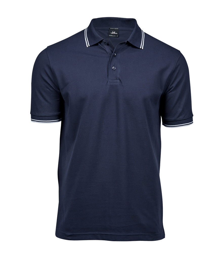 Tee Jays Luxury Stretch Tipped Polo Shirt - Fire Label