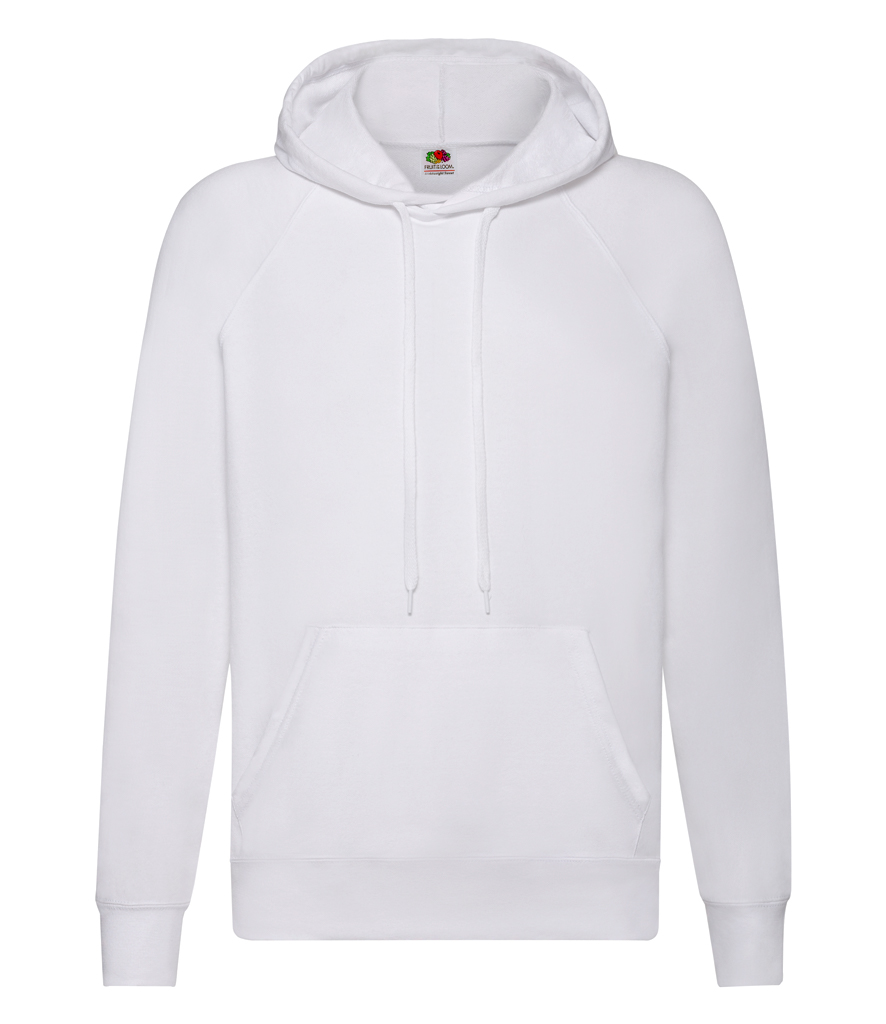 Fruit of the Loom Lightweight Hooded Sweatshirt - Fire Label