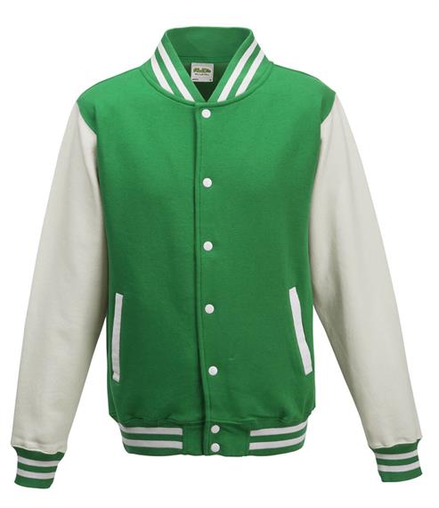 AWDis Just Hoods Varsity Jacket - Fire Label