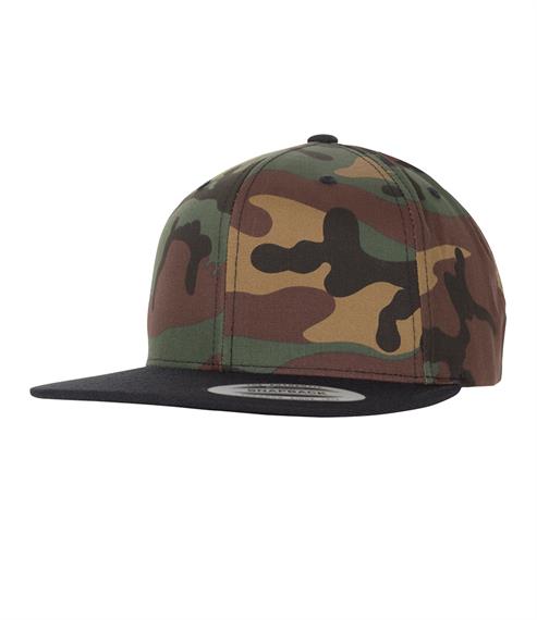 Flexfit by Yupoong Two Tone Classic Camo Snapback Cap - Fire Label