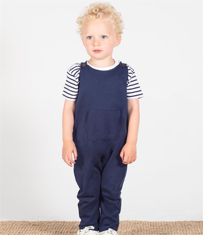 Larkwood Baby/Toddler Organic Cotton Dungarees - Fire Label