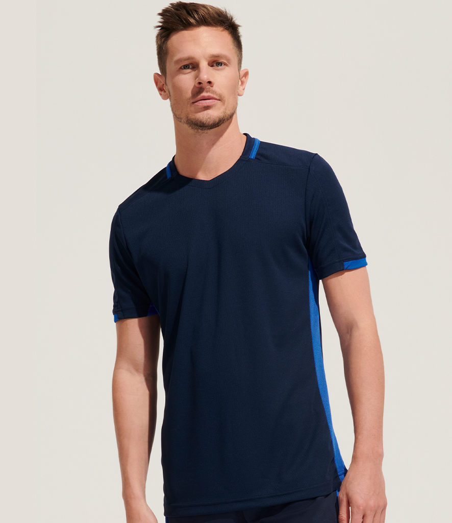 Sleeveless Training T-shirt with Contrast Panel