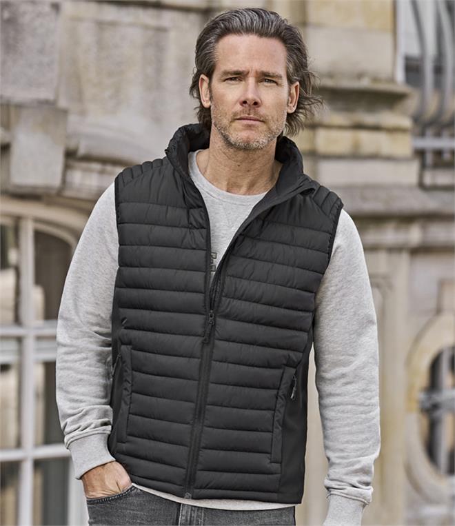 Tee Jays Crossover Padded Bodywarmer - Fire Label