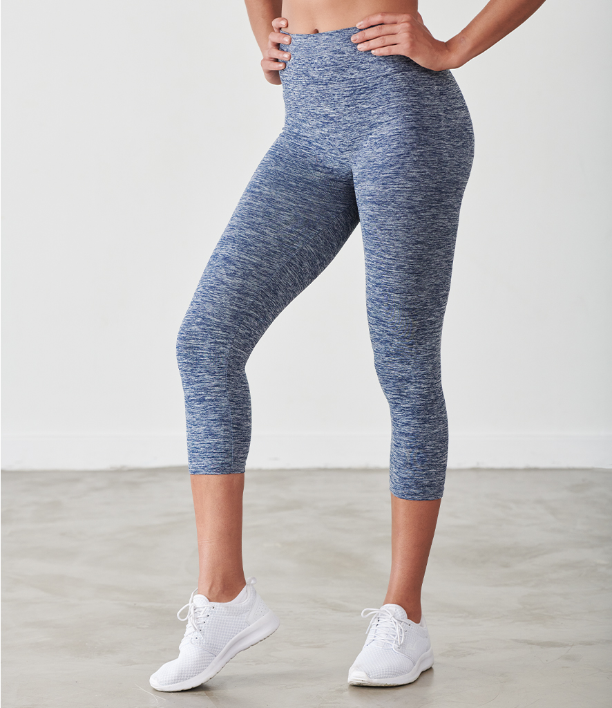 Tombo Ladies Seamless Cropped Leggings - Fire Label