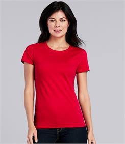Gildan Ladies Premium Cotton V Neck T-Shirt - Fire Label