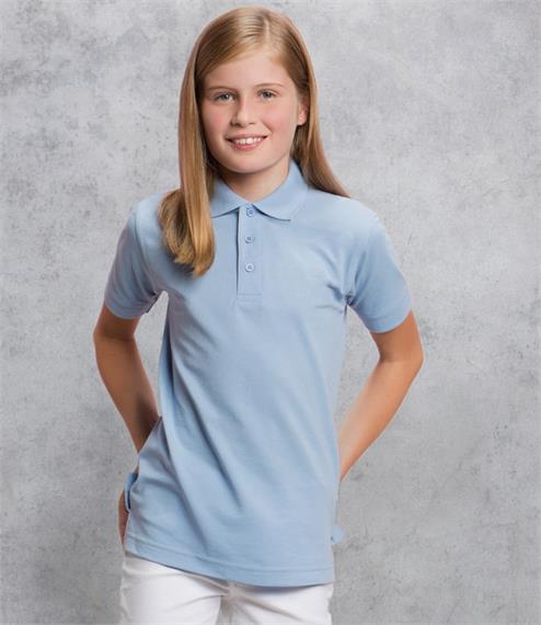 Kustom Kit Kids Klassic Pique Polo Shirt - Fire Label